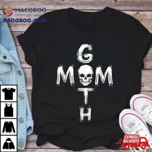 Cool Mothers Day Gothic Emo Skull Vintage Goth Mom Shirt