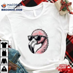 Cool Summer Vacation Flamingo Sunglasses Tshirt