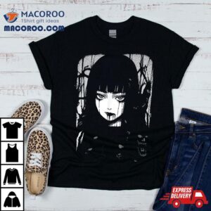 Creepy Japanese Anime Manga Horror Pastel Goth Grunge Tshirt