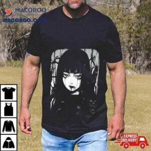 Creepy Japanese Anime Manga Horror Pastel Goth Grunge Tshirt