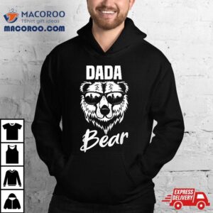 Dada Bear Wearing Cool Sunglasses Fathers Day Gif Tshirt