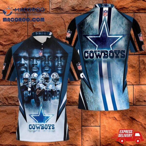 Dallas Cowboys 88 Drew Pearson Michael Irvin Dez Bryant Ceedee Lamb 3D Polo Shirt