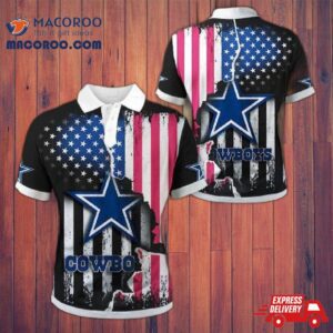 Dallas Cowboys American Flag Polo Shirt Gifts For Fans