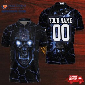 Dallas Cowboys Skull 3D Personalized Polo Shirt