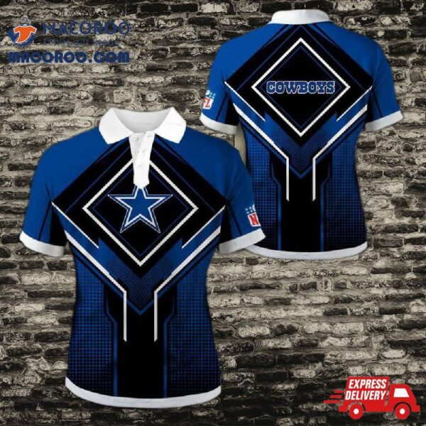 Dallas Cowboys Square Lattice Polo Shirt