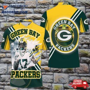 Davante Adams 17 Green Bay Packers For Fans 3D Polo Shirt