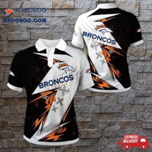 Denver Broncos Graffiti Polo Shirt Gift For Fans