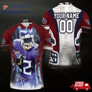 Derrick Henry 22 Tennessee Titans Super Bowl 2021 Afc South Champions Personalized Polo Shirt