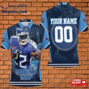 Derrick Henry 22 Tennessee Titans Super Bowl 2021 Afc South Division Personalized Polo Shirt All-over Print