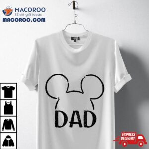 Disney Mickey And Friends Dad Ears Outline Logo Tshirt