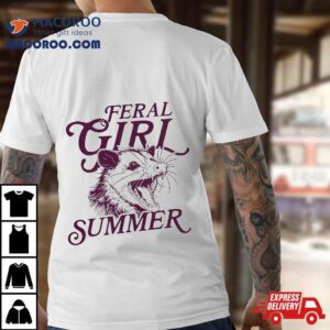 Feral Girl Summer Opossum Vintage Tshirt