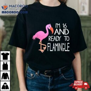 Flamingo 16th Birthday T Shirt 16 And Ready To Flamingle