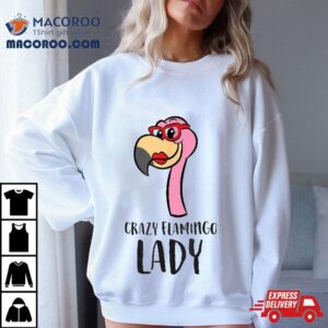 Flamingo Lover Girl Crazy Lady Tshirt