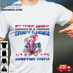 Flamingo Lover My Spirit Animal Is Grumpy Shirt