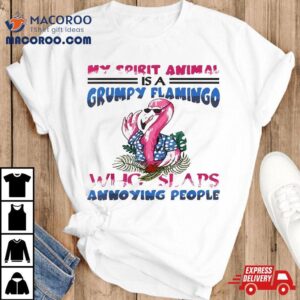Flamingo Lover My Spirit Animal Is Grumpy Tshirt