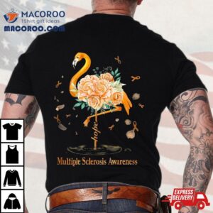 Floral Flamingo Hope Multiple Sclerosis Awareness 2022 Shirt