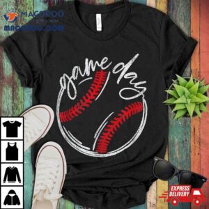 Game Day Baseball Funny Lovers Softball Life Mom Shirt