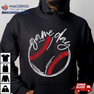 Game Day Baseball Funny Lovers Softball Life Mom Tshirt