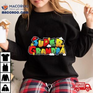 Gamer Super Grandpa Funny Gifts For Shirt