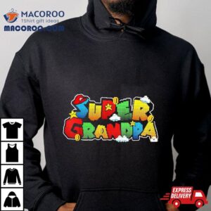 Gamer Super Grandpa Funny Gifts For Tshirt