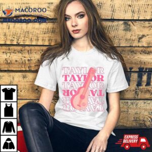 Girl Retro Taylor First Name Personalized Groovy Birthday Shirt