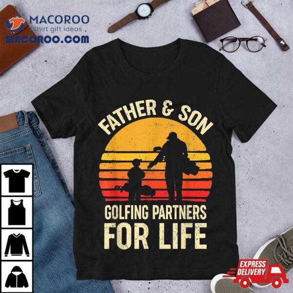 Golf Golfing Father Son Matching Dad Shirt