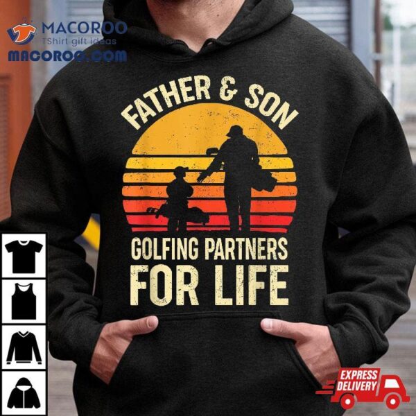 Golf Golfing Father Son Matching Dad Shirt