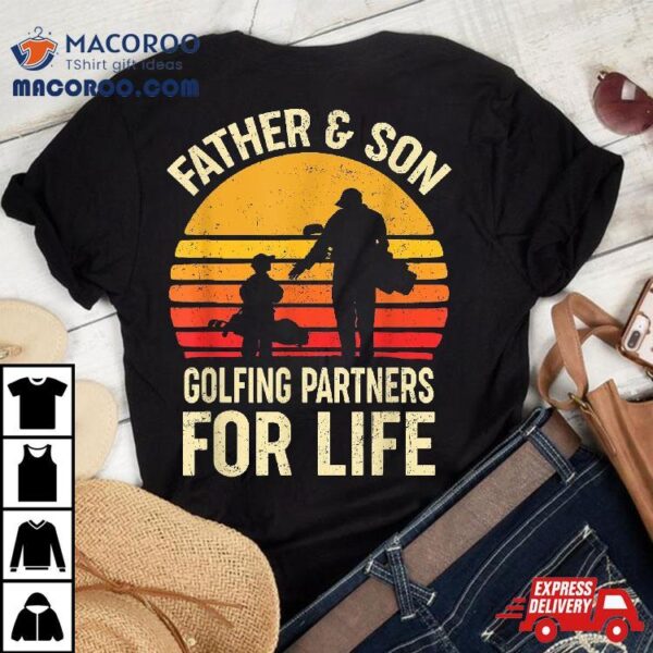 Golf Golfing Father Son Matching Dad Shirt