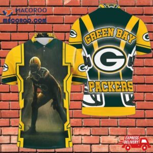 Green Bay Packers A. J. Hawk 50 For Fans 3D Polo Shirt