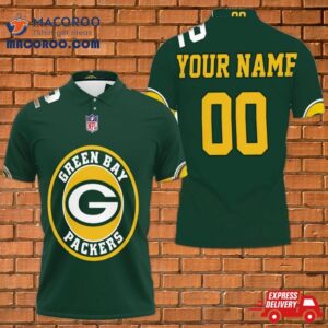 Green Bay Packers Aaron Rodgers 12 3D Personalized Polo Shirt