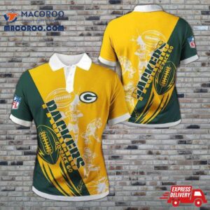 Green Bay Packers Casual 3D Polo Shirt