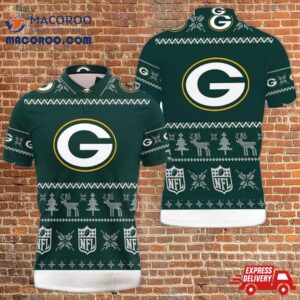 Green Bay Packers Christmas 3D Polo Shirt