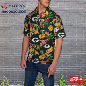 Green Bay Packers Fruit Flair Short Sleeve Polo Shirt