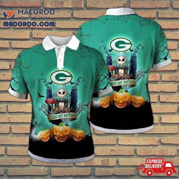 Green Bay Packers Halloween Polo Shirt