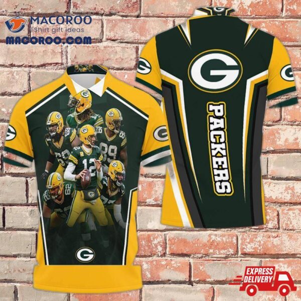 Green Bay Packers Logo Nfc North Division Champions 2021 Super Bowl 3D Polo Shirt