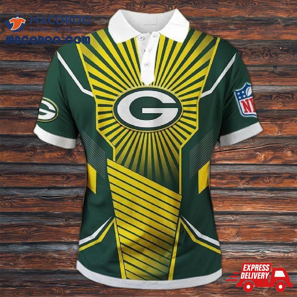 Green Bay Packers Sunlight Casual Polo Shirt Green Bay Packers Sunlight Casual Polo Shirt
