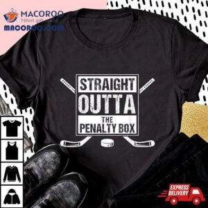 Ice Hockey Jersey Penalty Box Retro Puck Wintersport Striker Tshirt