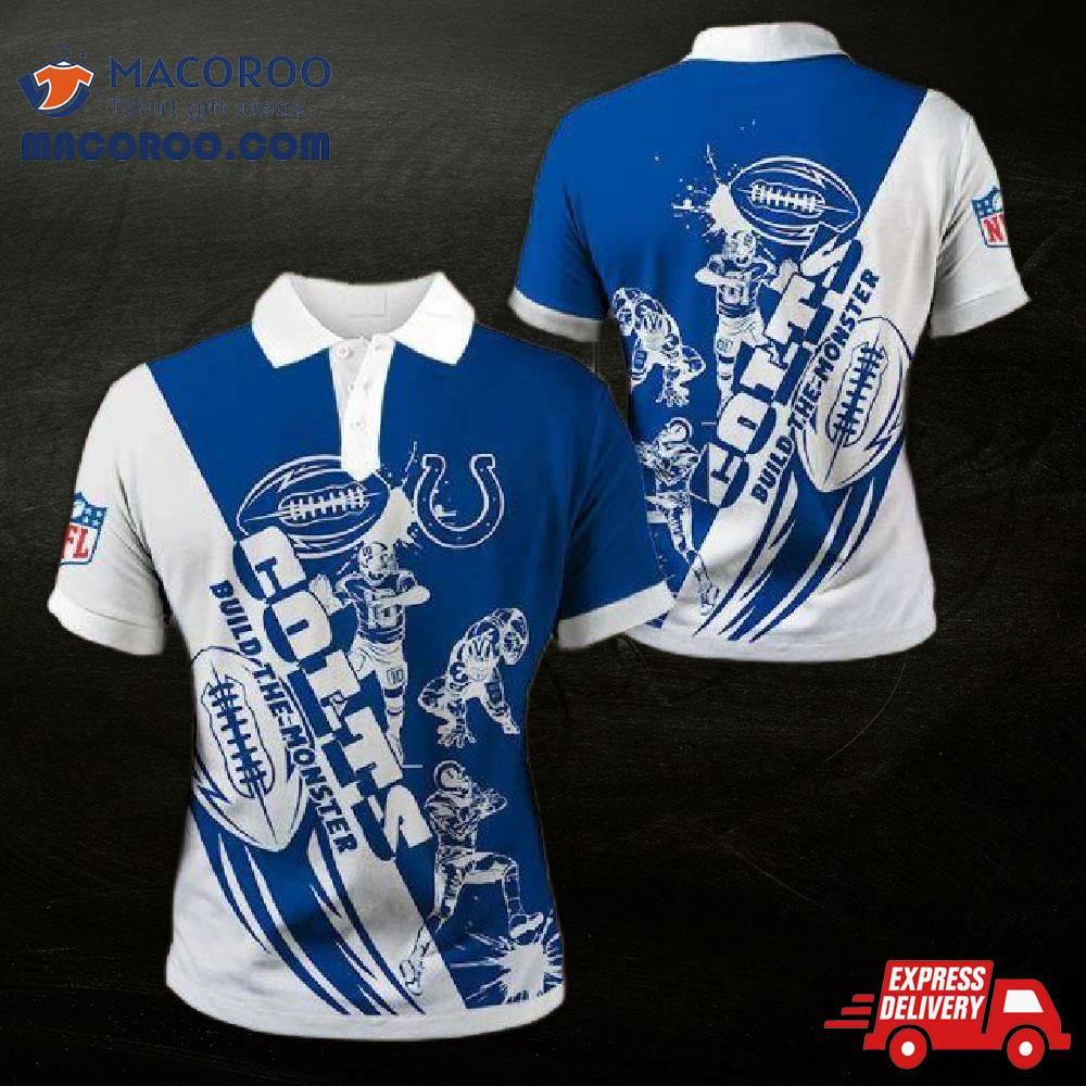 Indianapolis Colts Casual 3D Polo Shirt Gifts For Fans Indianapolis Colts Casual 3D Polo Shirt Gifts For Fans