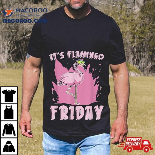 It’s Flamingo Friday Lover Bird Watcher Shirt