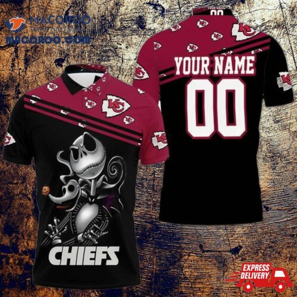 Jack Skellington Kansas City Chiefs 3D Personalized Polo Shirt