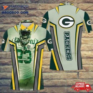 Jaire Alexander 23 Green Bay Packers 3D Polo Shirt