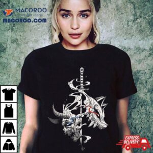 Japanese Anime Kitsune Mask Samurai Oni Monster Katana Shirt