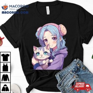 Japanese Kawaii Girl Anime & Cats Cute Gifts For Teens Girls Shirt