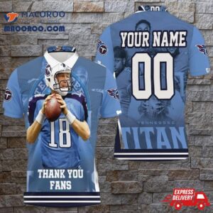 Josh Stewart 18 Tennessee Titans Super Bowl 2021 Afc South Champions Personalized Polo Shirt