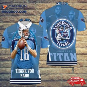 Josh Stewart 18 Tennessee Titans Super Bowl 2021 Afc South Division Champions 3D Polo Shirt