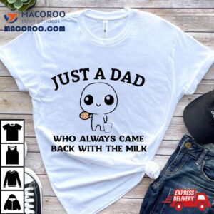 Just A Dad Who Always Came Back With The Milk Fathers Day Tshirt