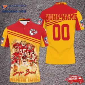 Kansas City Chiefs Afc West Division Champions Super Bowl 2021 Personalized Polo Shirt All-over Print