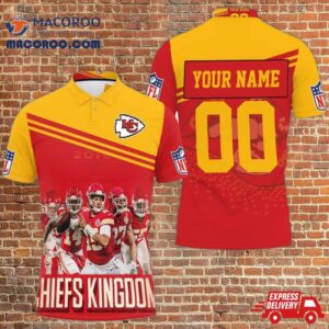 Kansas City Chiefs Kingdom Afc West Champions Division Super Bowl 2021 Personalized Polo Shirt