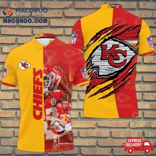 Kansas City Chiefs Logo Afc West Division Champions Super Bowl 2021 3D Polo Shirt