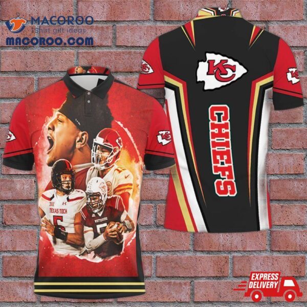 Kansas City Chiefs Player Wears Uniform Afc West Division Champions 2021 3D Polo Shirt